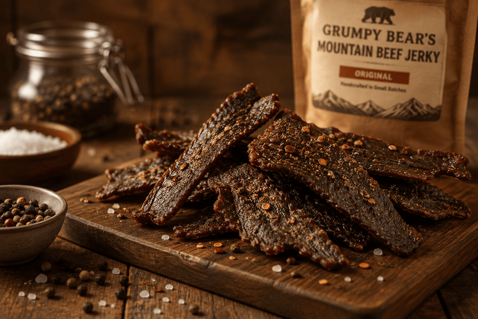Placeholder artwork for Grumpy Bear's Mountain Beef Jerky